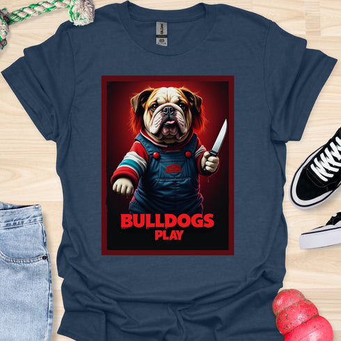 Bulldogs Play - Halloween - V1 - Redhead Bulldog T-Shirt
